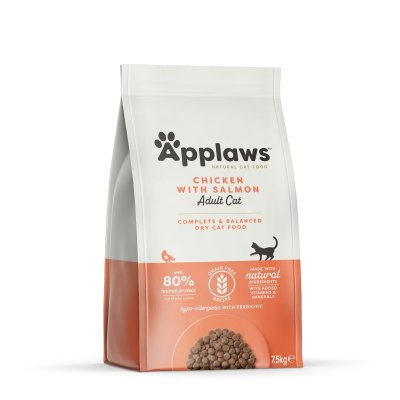 APPLAWS Croquettes Pour Chat Poulet Et Saumon 7500 GR