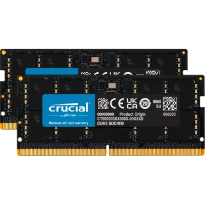 CRUCIAL  16GB (2x8GB)  DDR5-5600 CL 46 SO-DIMM RAM Notebook Memory Kit, M&eacute;moire vive