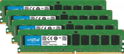 CRUCIAL  32gb (4 x 8gb) ddr4-2666 rdimm module de m&eacute;moire 32 go 4 x 8 go 2666 mhz ecc CT4K8G4RFD8266