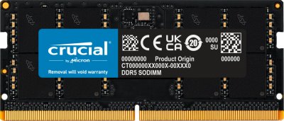 CRUCIAL  RAM 48Go DDR5 5600MHz (ou 5200MHz ou 4800MHz) M&eacute;moire pour Ordinateur Portable CT48G56C46S5