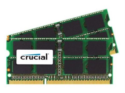 MICRON TECHNOLOGY Crucial technology 16gb kit 8gbx2 ddr3l 1866 mt cl13 sodimm 204pin 1.35v for mac noir