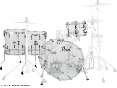 PEARL DRUMS Crystal Beat Rock 22 - Ultra Clear