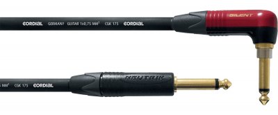 CORDIAL CSI6RP-SILENT - C&acirc;ble jack coud&eacute; silent - jack droit mono Neutrik 6 m