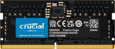 MICRON TECHNOLOGY Ct8g48c40s5t 8go ddr5 4800 pc38400 CT8G48C40S5T 