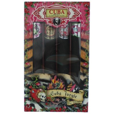 CUBA ORIGINAL Cuba Jungle Coffret cadeau pour femme 4x35 ml