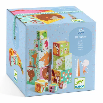 Cubes premier &acirc;ge +12m for&ecirc;t djeco