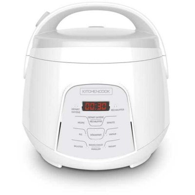 KITCHENCOOK Cuiseur &agrave; Riz Grand Volume 2.2l &ndash; Kyoto White 