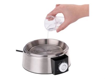 CLOER Cuiseur &agrave; &oelig;ufs jusqu'&agrave; 7 &oelig;ufs  6070 435w noir et argent 