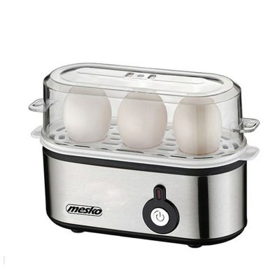 MESKO Cuiseur &eacute;lectrique 3 pi&egrave;ces pour oeufs, acier inoxydable, protection contre la s 350W  MS 4485