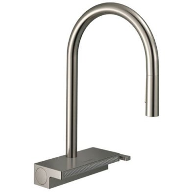 HANSGROHE Cuisine aquno select m81 3 jets avec douchette extractible + passoire, aspect acier inox