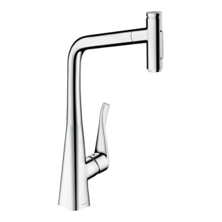 HANSGROHE Cuisine metris select m71 320 douchette extractible 2 jets sbox , chrom&eacute;