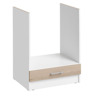 CUISINEANDCIE  - Meuble pour four encastrable Eco Chene Naturel l 60 cm