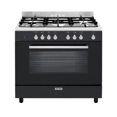 GLEM Cuisini&egrave;re 90 x 60 cm  GE960CVBK2 Noir 