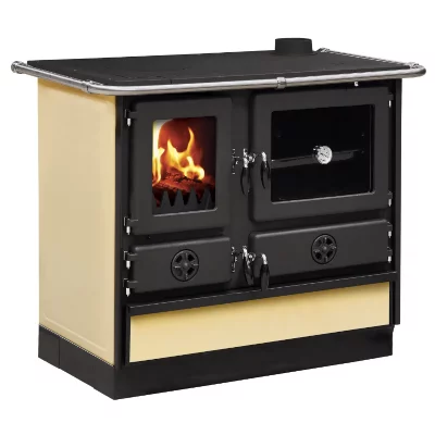 INTERSTOVES CUISINIERE A BOIS MAGNUM MBS EN FONTE   SORTIE COTE DROIT - Beige