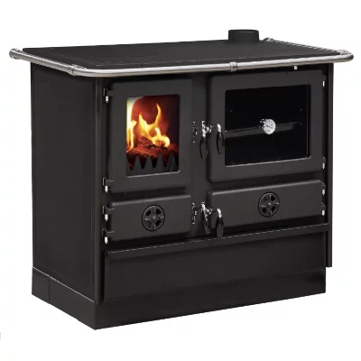 INTERSTOVES CUISINIERE A BOIS MAGNUM MBS EN FONTE   SORTIE COTE DROIT - Noir