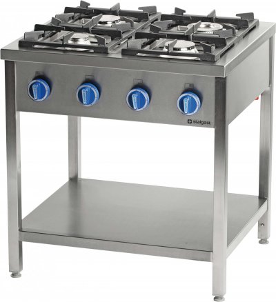 STALGAST Cuisini&egrave;re &agrave; Gaz 6 Feux Sur Table - S&eacute;rie 700 - - - Inox32,5 kWGaz butane / propane 1200x700x850mm