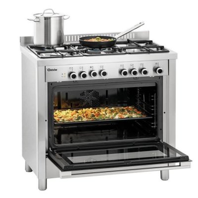 BARTSCHER Cuisini&egrave;re &agrave; gaz Four &eacute;lectrique multifonctions  