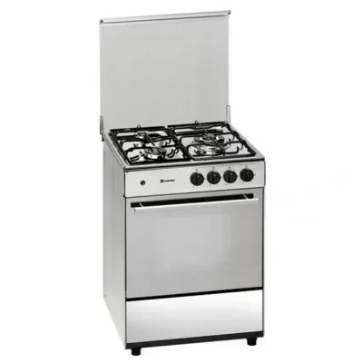 MEIRELES Cuisini&egrave;re au gaz butane  60 cm 49 L Acier 