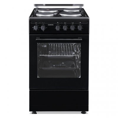 OCEANIC Cuisini&egrave;re &eacute;lectrique  OCEACE5060B 4 foyers 48 L 6800 W Noir - Neuf