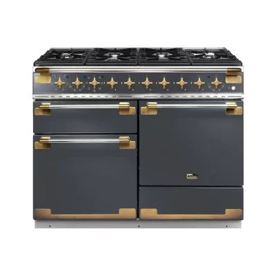 FALCON Cuisini&egrave;re  ELISE 110 Mixte Ardoise/Laiton Antique- ELS110DFSL/AB-EU