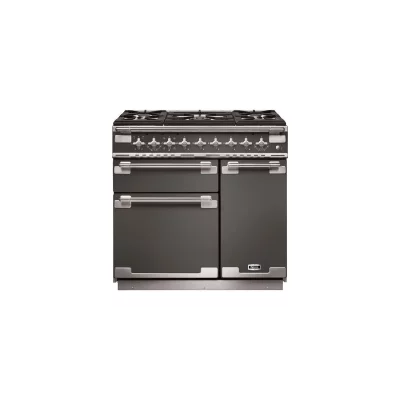 FALCON Cuisini&egrave;re  ELISE 90 Mixte Ardoise/Nickel bross&eacute; - ELS90DFSL/-EU