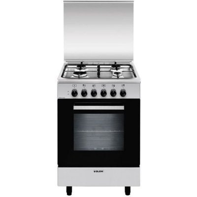 GLEM Cuisini&egrave;re  A554MI6 - Acier inoxydable - Gaz - Moyenne
