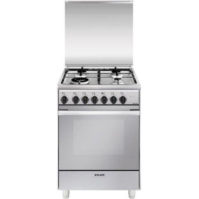GENERIQUE Cuisini&egrave;re Glem U664MI - Acier inoxydable - Cuisini&egrave;re &agrave; gaz - Gauche