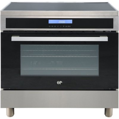 CONTINENTAL EDISON Cuisini&egrave;re Induction Piano 90 Cm  5 Zones Cecpi9060ixd Four 102 L