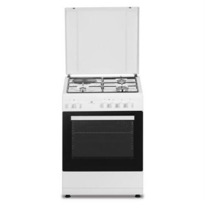 CONTINENTAL EDISON Cuisiniere mi te CECM60FCW 3 feu gaz 1 &eacute;lectrique L59 8 P61 H8 