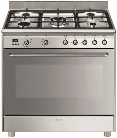 SMEG Cuisini&egrave;re mixte 90 cm  CG90X2