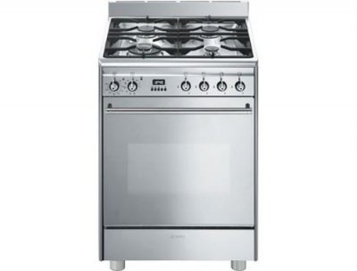 SMEG Cuisini&egrave;re mixte  GP61X9 Gris 