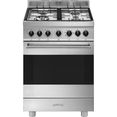 SMEG Cuisini&egrave;re piano de cuisson Master B61GMX2 Gaz Acier inoxydable