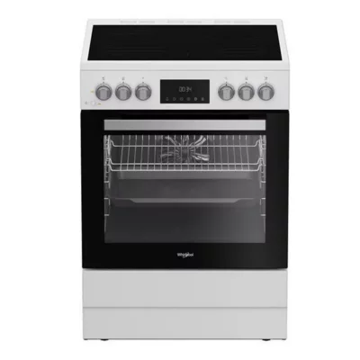 WHIRLPOOL Cuisini&egrave;re vitroc&eacute;ramique 72l 4 feux blanc -  - W6V8LCSW