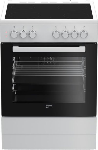 BEKO Cuisini&egrave;re vitroc&eacute;ramique  FSE67100GWS 60cm Blanc 