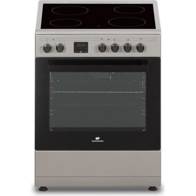 CONTINENTAL EDISON Cuisiniere vitroc&eacute;ramique cecv60fcs - 4 feux - l58,8 xp61 xh83 cm - silver