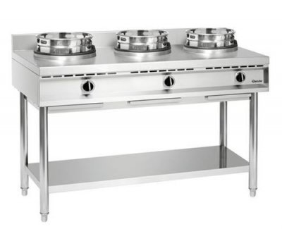 BARTSCHER Cuisini&egrave;re wok &agrave; gaz 3 br&ucirc;leurs x 11.5 kw 