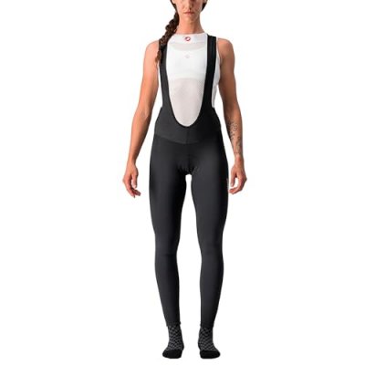 CASTELLI Cuissard long femme  meno wind noir
