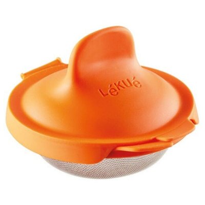 LEKUE Cuit &oelig;uf pochoir silicone et inox orange