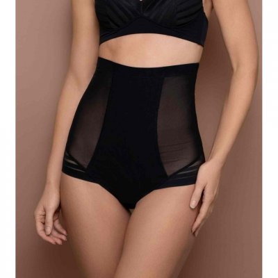 BYE BRA Culotte taille haute gainante Noire  Powermesh Shapewear