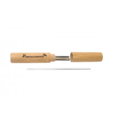 ROGER ORFEVRE Curette &agrave; homard + fourreau bois - lot de 12