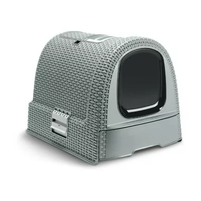 CURVER  Maison de toilette - Bleu gris - Pour chat