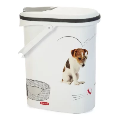 CURVER  Verseuse a croquettes Love pets 4 Kg - Blanc - Pour chien