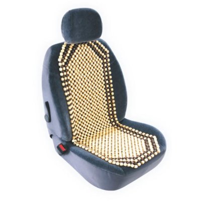 CUSTO CONFORT  - Couvre siege auto en billes de bois