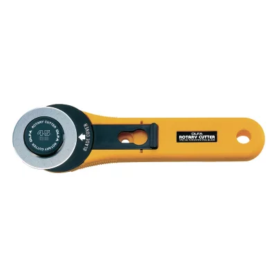 OLFA Cutter rotary  lame rotative 45mm ""rty-2/G"" corps ABS sp&eacute;cial tissu