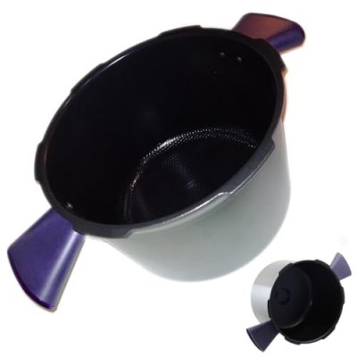 MOULINEX Cuve + poign&eacute;es x2 pour autocuiseur cookeo 