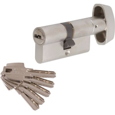 TESA ASSA ABLOY Cylindre &agrave; bouton vari&eacute; nickel&eacute; - B30 x 30 mm - T60 - Tesa