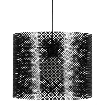 TOSEL CYLINDRE LACY - Suspension cylindrique m&eacute;tal noir