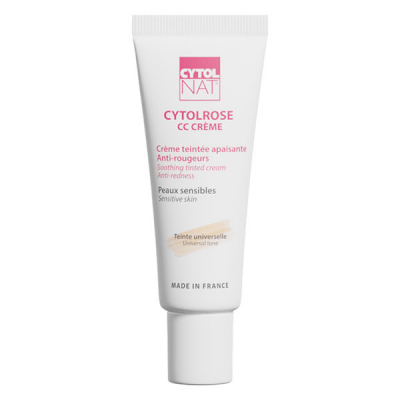 CYTOLNAT  CYTOLROSE - CC Cr&egrave;me Apaisante Anti-Rougeurs Teint&eacute;e, 40ml