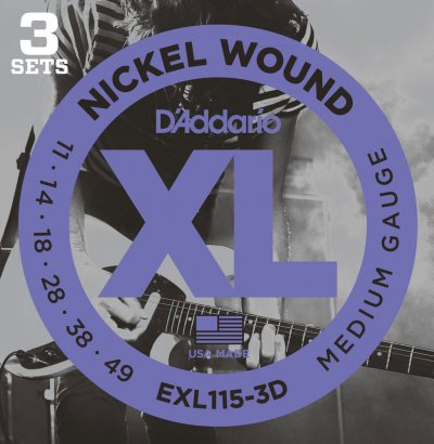 D ADDARIO AND CO D'addario Exl115-3d Cordes Guitare &Eacute;lectrique