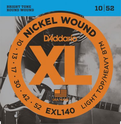 D ADDARIO AND CO D'addario Exl140 - Lthb 10-52 - Jeu De Cordes Guitare &Eacute;lectrique